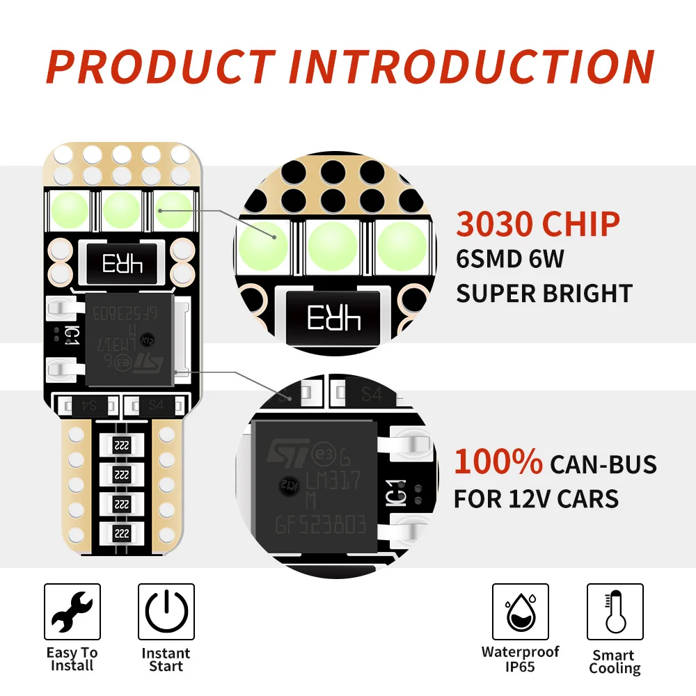 Canbus светодиодный T10 W5W габасветильник без ошибок для Honda R-V RD1 RD2 RD4 RD5 RD6 RD7 RM RE Фонарь