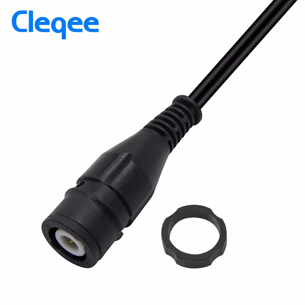 

Cleqee P1206 BNC male plug to 4mm Straight Banana Plugs Coaxial Cable Oscilloscope Test Lead 120CM