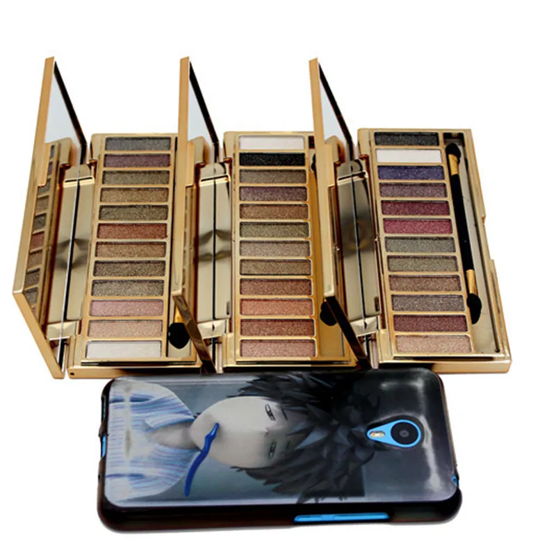 Нюдовая Палетка тени для век макияж водонепроницаемый 12 цветов Блеск Мерцающий