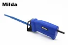 Новый Электроинструмент Milda, аксессуары, Сабельная пила, электрическая дрель, приспособление для резки металла, дерева, 3 лезвия