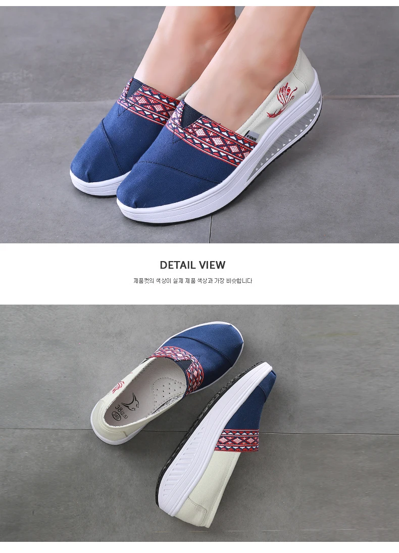Women Sneakers New Ladies Canvas Shoes Woman Casual Print Breathable Soft Female Platform Footwear
