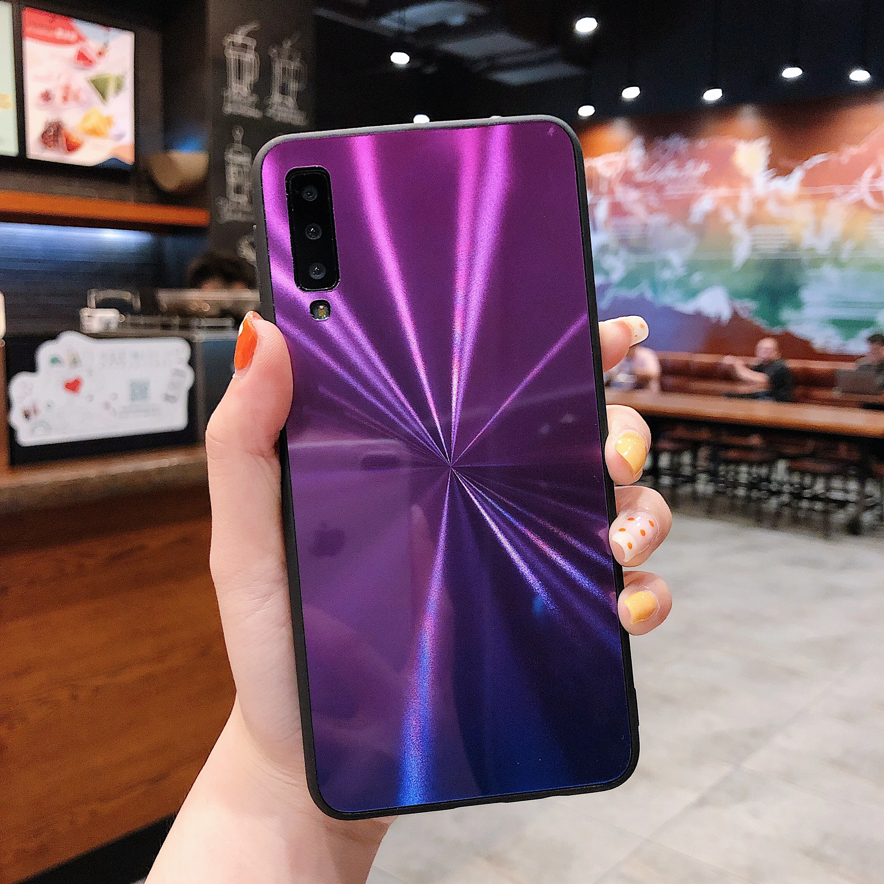 COPEONE 3D Цветной корпус для samsung Galaxy A7 A8 A6 A9 TPU рамки + Жесткая акриловая жесткая