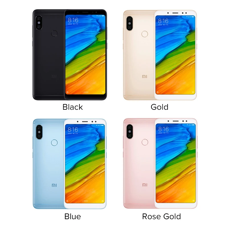 Xiaomi Redmi Note 5 4 Гб ОЗУ 64 ПЗУ Восьмиядерный процессор Snapdragon 636 двойная камера 12 Мп +