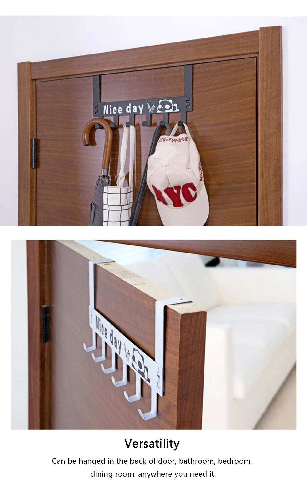 Компактный застегивающийся вакуумный 6 крюк железная дверь шкафа задний крючок