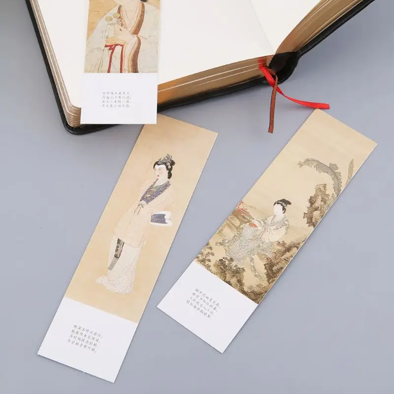 30 шт. креативные бумажные закладки в китайском стиле карты для рисования ретро