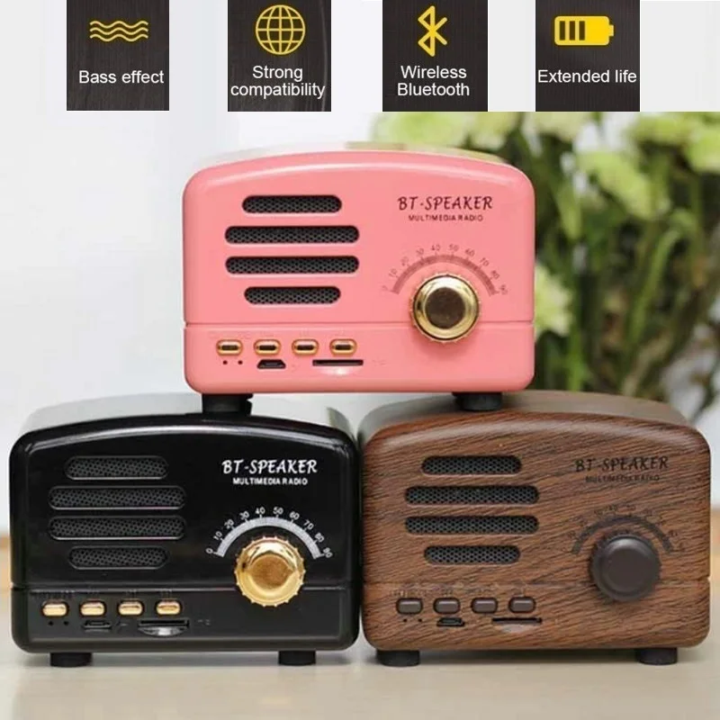 Беспроводная Bluetooth колонка портативная уличная мини Громкая с поддержкой TF FM