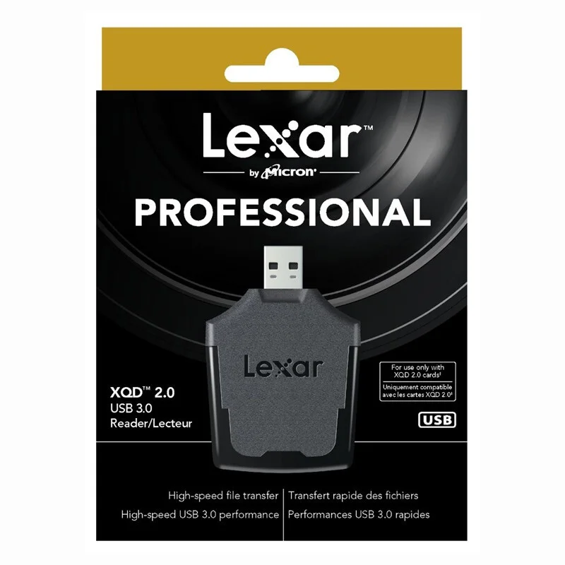 Lexar Профессиональный XQD 2,0 смарт-считыватель карт памяти SD USB 3,0 высокоскоростной адаптер передачи RAW изображений и 4K видео файлов