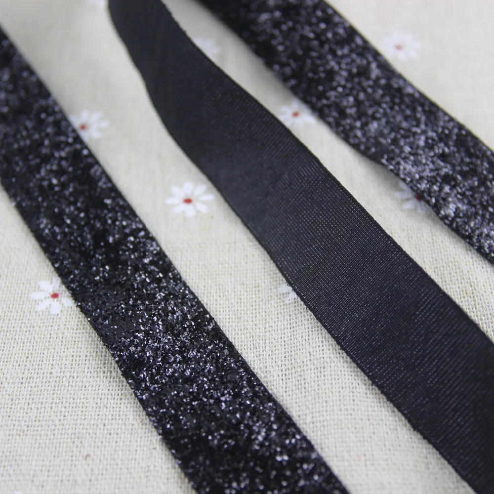 5 ярдов/Лот 20 мм ширина неэластичная Черная кружевная бейка повязка на голову