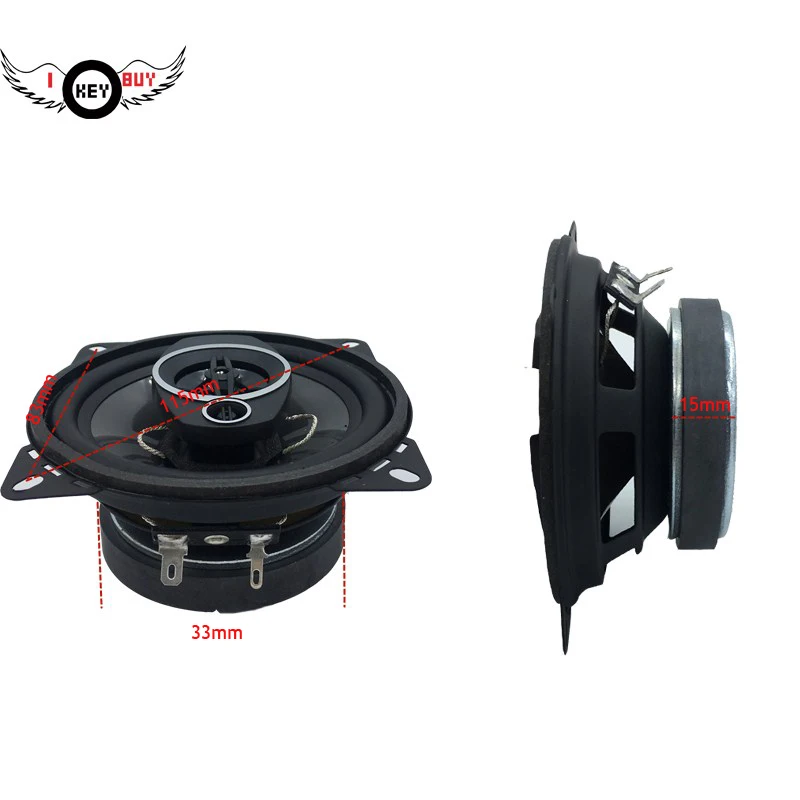 Free Shipping 2 Pcs 4 Inch 200 W 4 Ohm 3 Ways Coaxial Speaker Audio Vehicle Auto Audio Music Stereo Hifi Louder Speaker