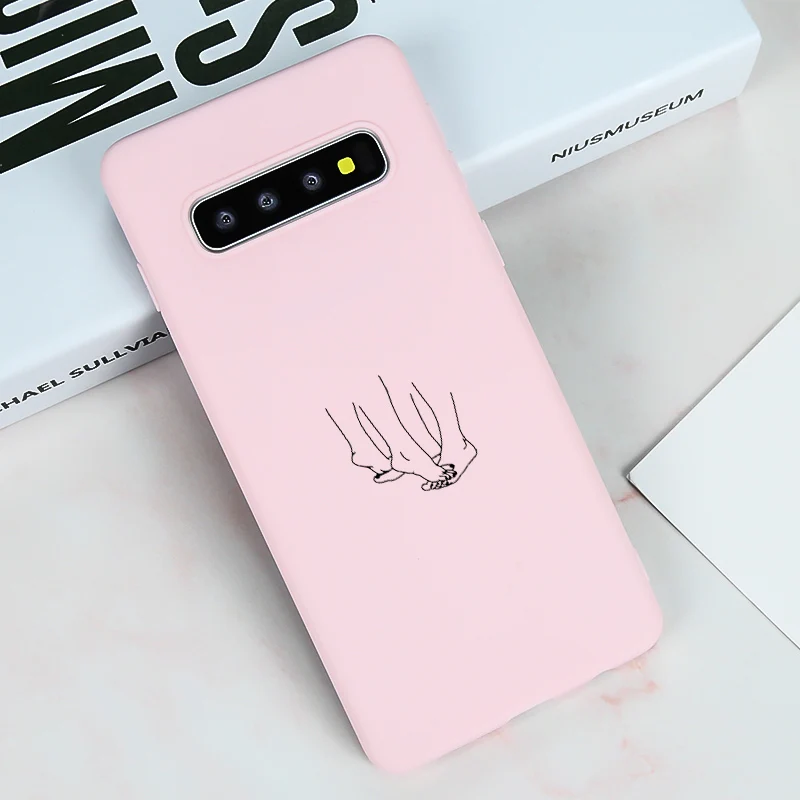 Чехол Love Heart для Samsung Galaxy S9 S10 Plus S10E S8 силиконовый чехол бампера Lite мягкий матовый