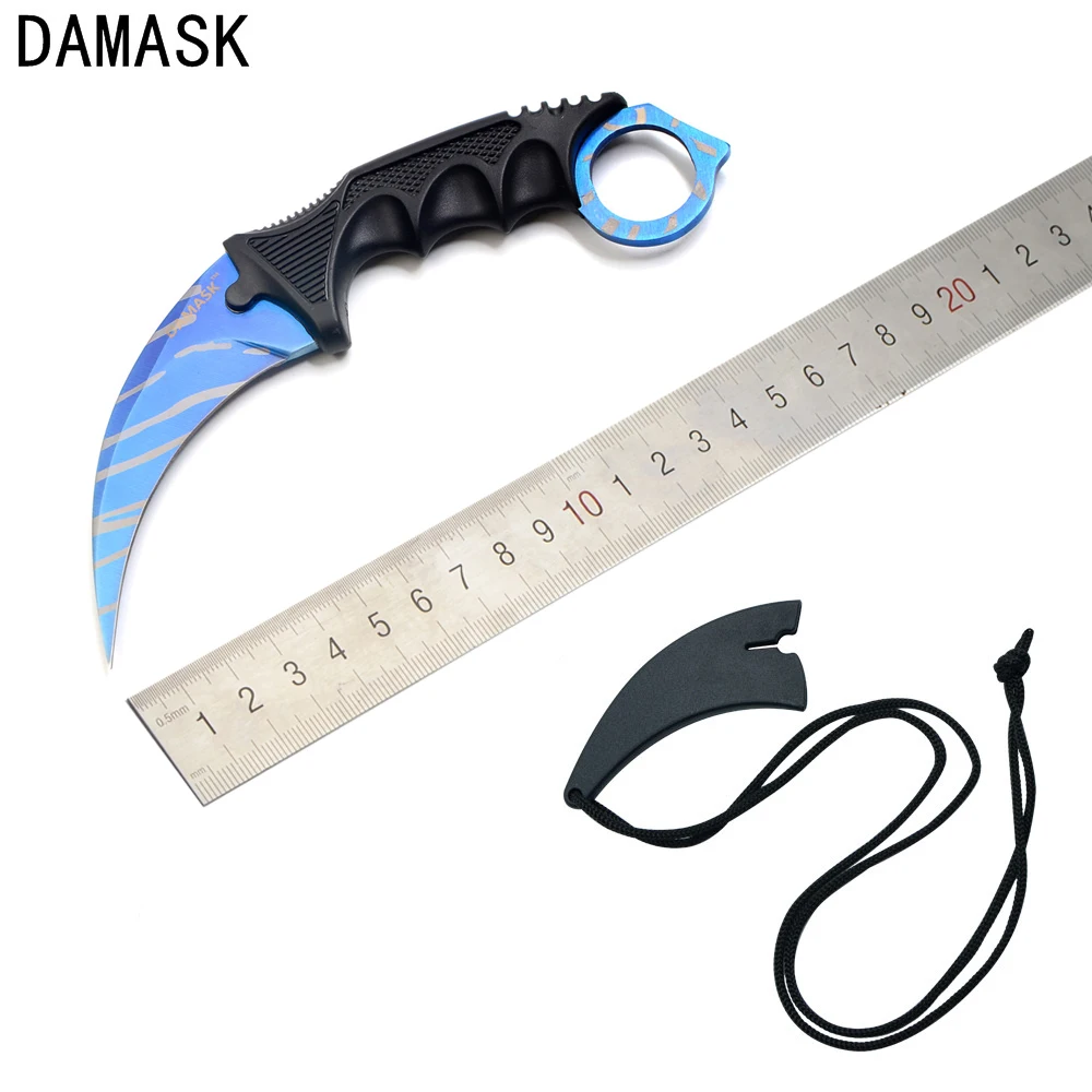 Дамасский Тактический Counter Strike CSGO Karambit нож открытый ExProring выживания Альпинизм