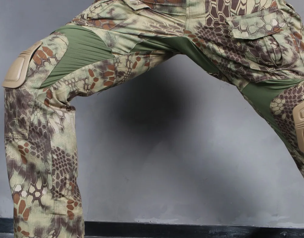 Kryptek Mandrake Emerson bdu G3 Униформа Рубашка Брюки с наколенниками костюмы страйкбол склад Охота MR EM8593+ 7046