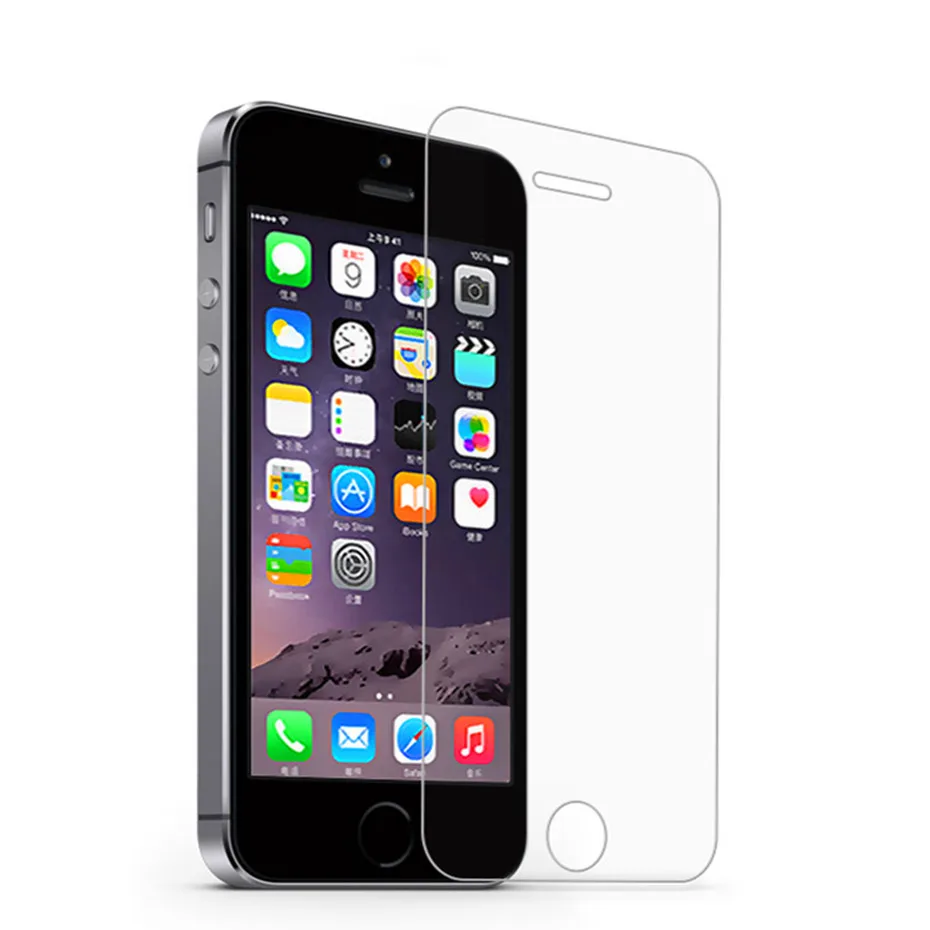 Ультратонкое защитное стекло 9H для iphone 6 6s 7 8 plus защита экрана закаленное Apple x 5 5S se