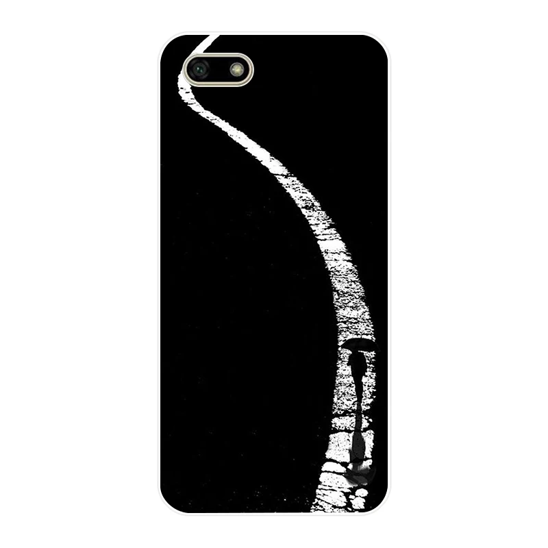 242H Art White Line Kiss Love Heart Rose Мягкий силиконовый чехол из ТПУ для huawei Honor 7a pro 7x play Case |