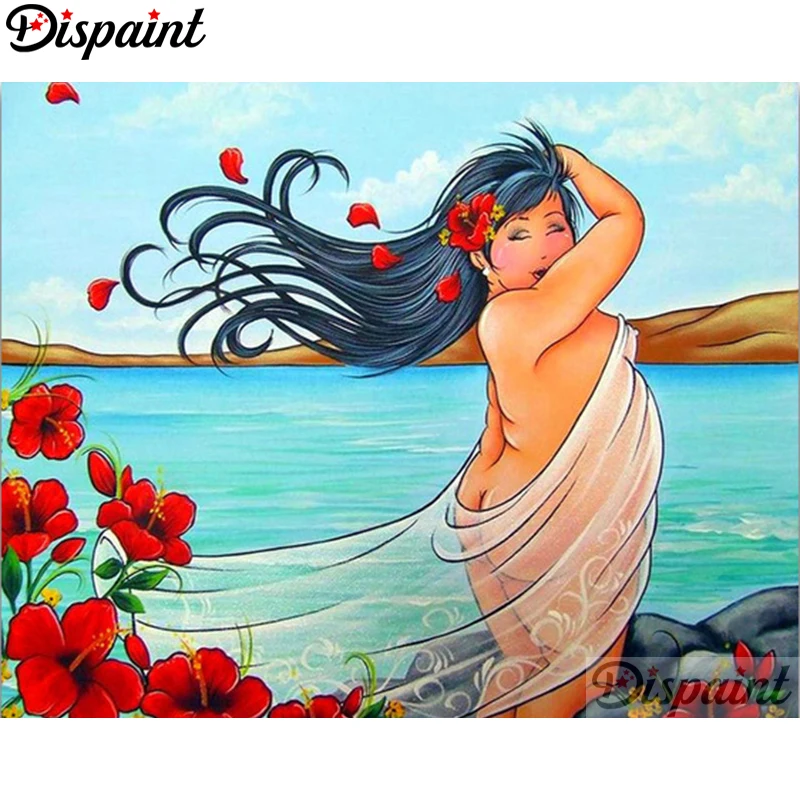 

Dispaint Full Square/Round Drill 5D DIY Diamond Painting "Cartoon beauty" 3D Embroidery Cross Stitch Home Decor Gift A06072