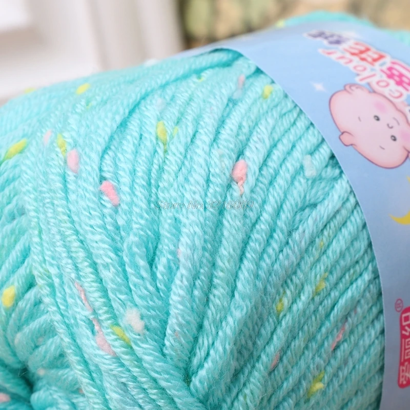 Новинка 50 г цветная шелковая протеиновая пряжа для вязания крючком Детская