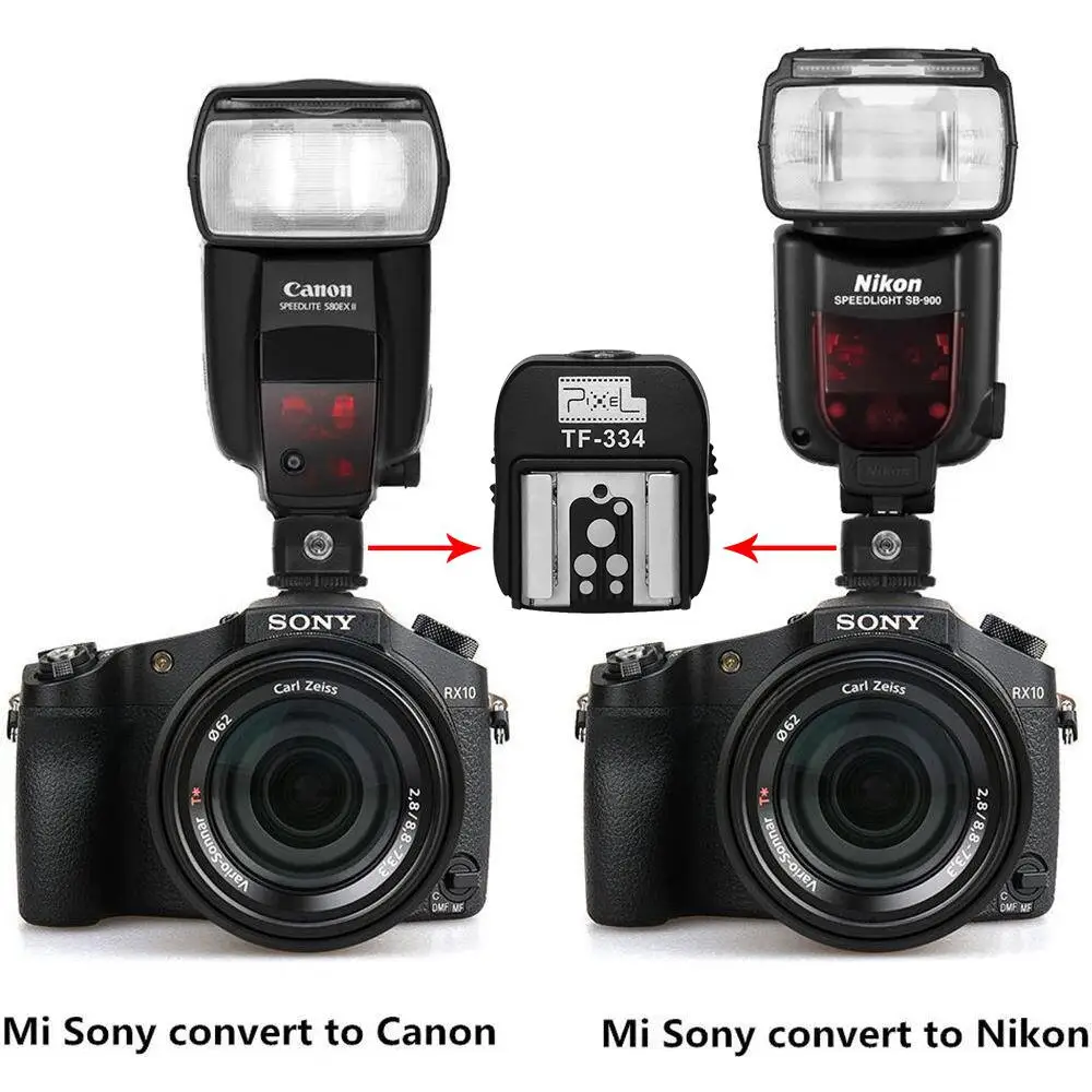 Адаптер типа Горячий башмак для преобразования камеры Sony Mi A7 A7RII A7II в вспышку Canon
