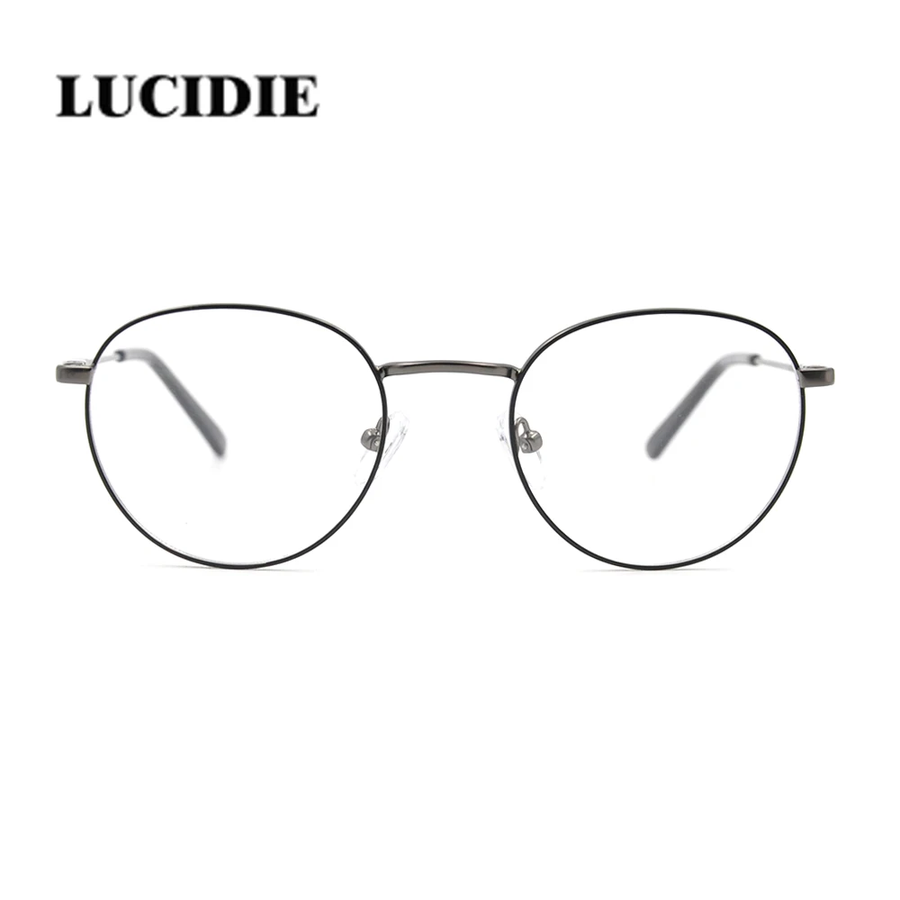 Мужские и женские очки Lucide винтажные оправы из нержавеющей стали круглые