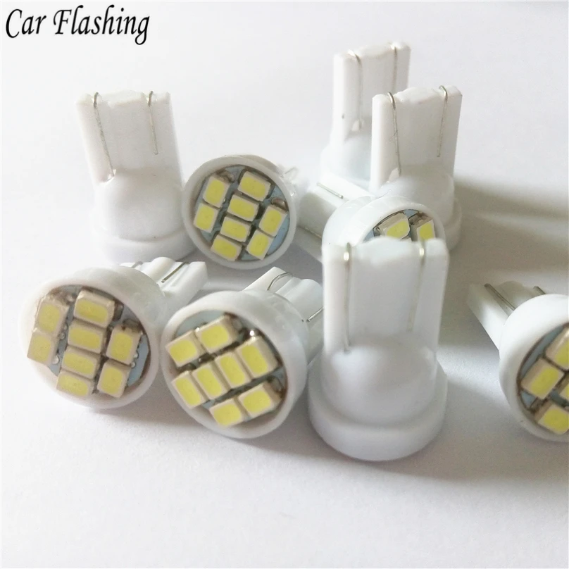 Автомобильный мигающий белый светодиод 500 шт./лот T10 8 smd светодиодов 8SMD led 194 168 192 W5W