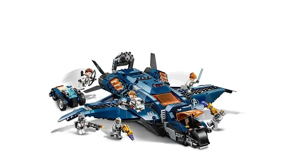 Marvel Мстители Endgame Ultimate Quinjet Строительный набор Блоки Игрушки совместимы с