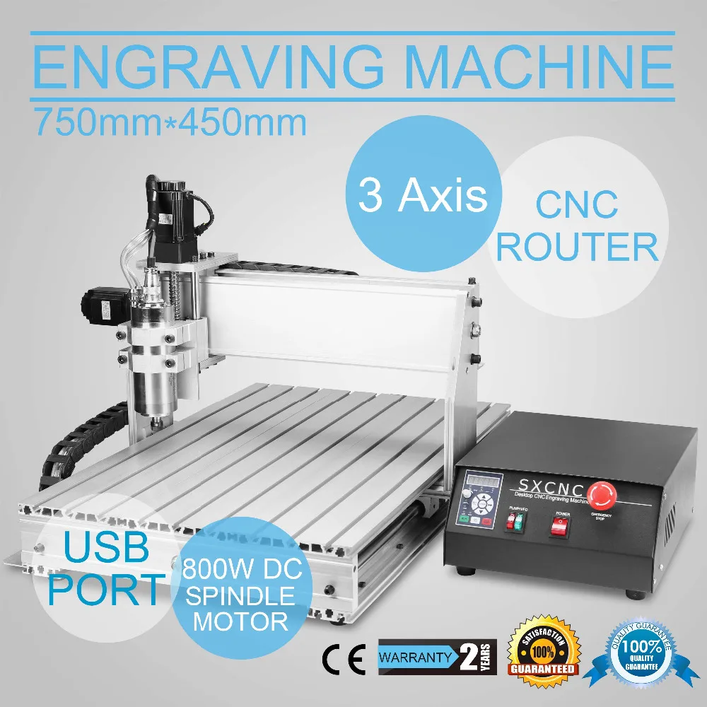 

USB 6040Z CNC Router Engraving Machine with 1605 Ball Screw and 1.5KW VFD