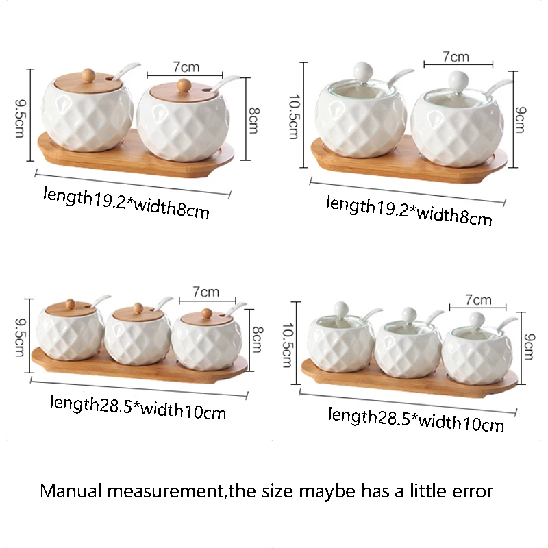 Новое поступление креативная белая керамическая банка для приправ кухонные