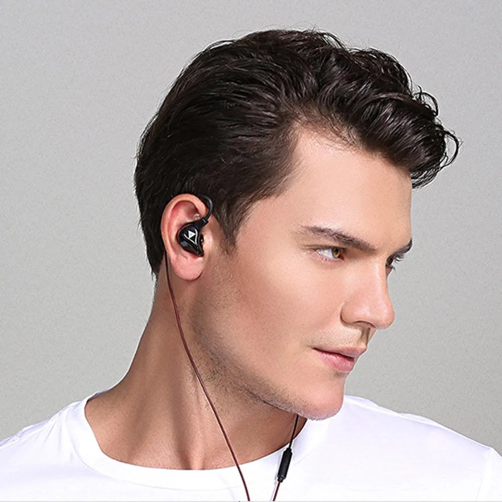 VOBERRY QKZ VK3 гарнитура с микрофоном Окружает стерео HiFi гарнитура Металл Бас активное шумоподавление