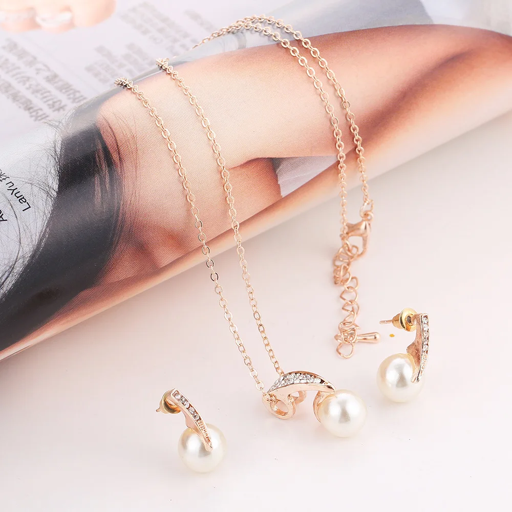 Jewelry Sets Jewellery Dubai Necklace Set Wedding Chain Women Earrings Accessories | Украшения и аксессуары