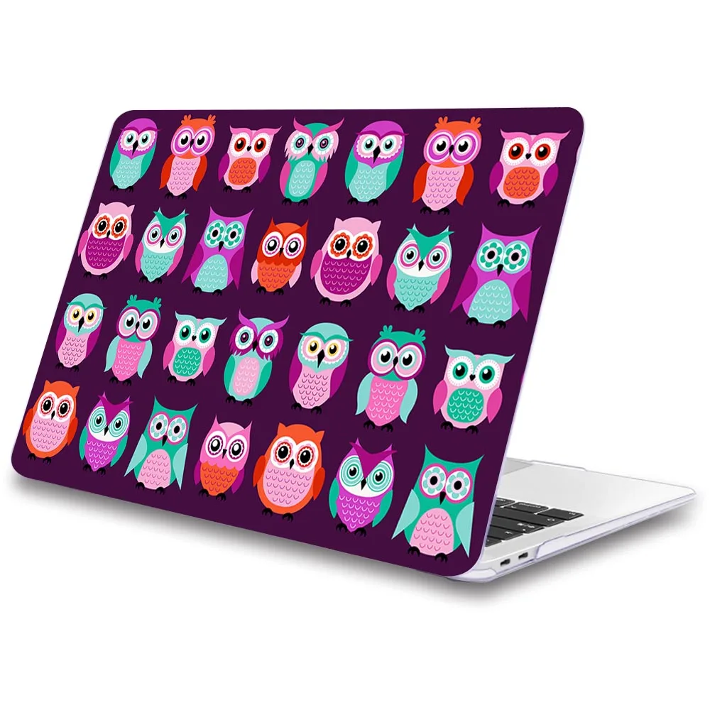 Чехол с совой для ноутбука Apple macbook Air Pro retina 11 12 13 15 для Mac book 13,3 дюймов с сенсорной панелью - Цвет: M179