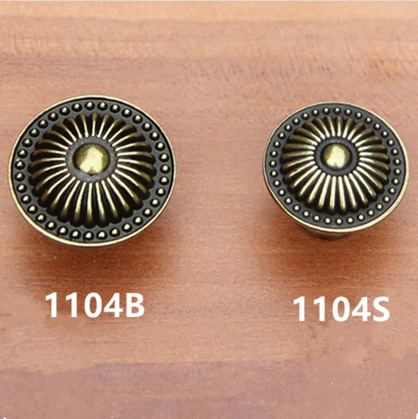 Ручки в европейском ретро стиле для ящиков шкафов винтажные бронзовые дверные