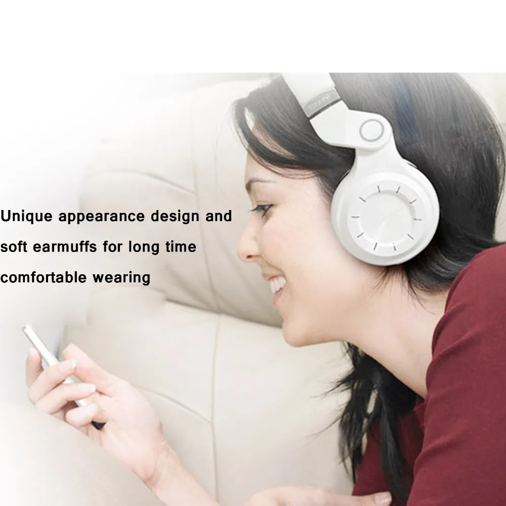 

T2 Bluetooth Stereo Sounded Sound Bass Headset Headphones Isolation Canceling Handsfree With Microphone For Smartphone Tablet PC