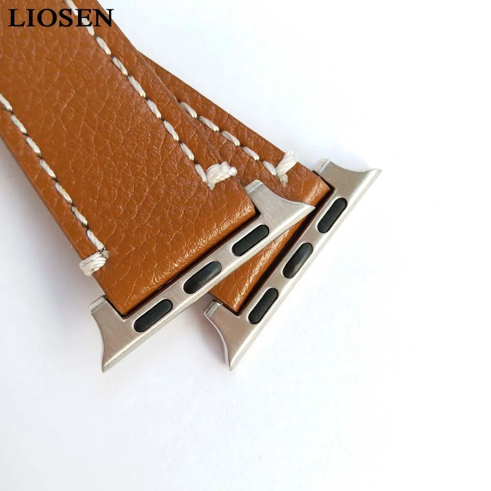 LIOSEN genuine leather watch strap for apple sports watch band 42mm 38mm series 1 & 2 & 3 iwatch watchbands