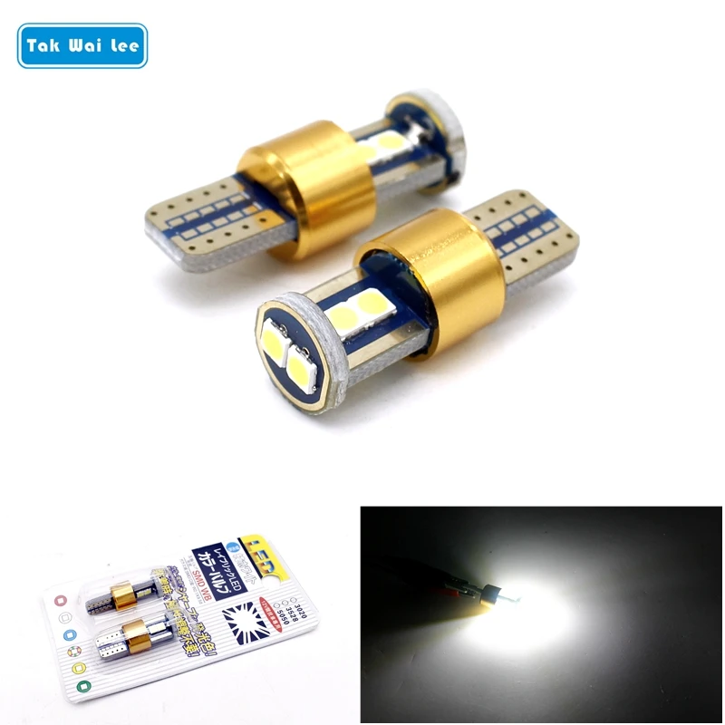 LED-лампа Tak Wai Lee 2X 6SMD T10 3030 без ошибок CAN-шина габаритная автомобильная лампа для