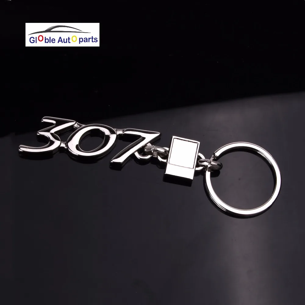 Key Ring For Peugeot Car Logo 206 207 301 307 308 408 3008 508 Keyring Styling Alloy Keychain Keyrings | Автомобили и мотоциклы