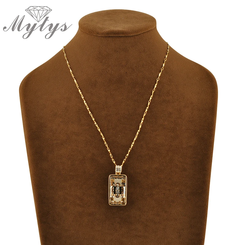 Свадебные ювелирные наборы Mytys комплект из колье кольца и браслета|necklace and bracelet