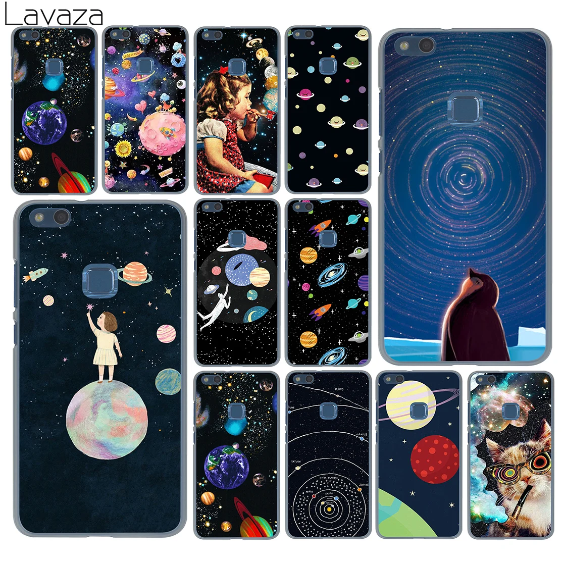 Чехол Lavaza с изображением звезд Луны корабля астронавта кота для Huawei P30 P20 Pro P9 P10 Plus