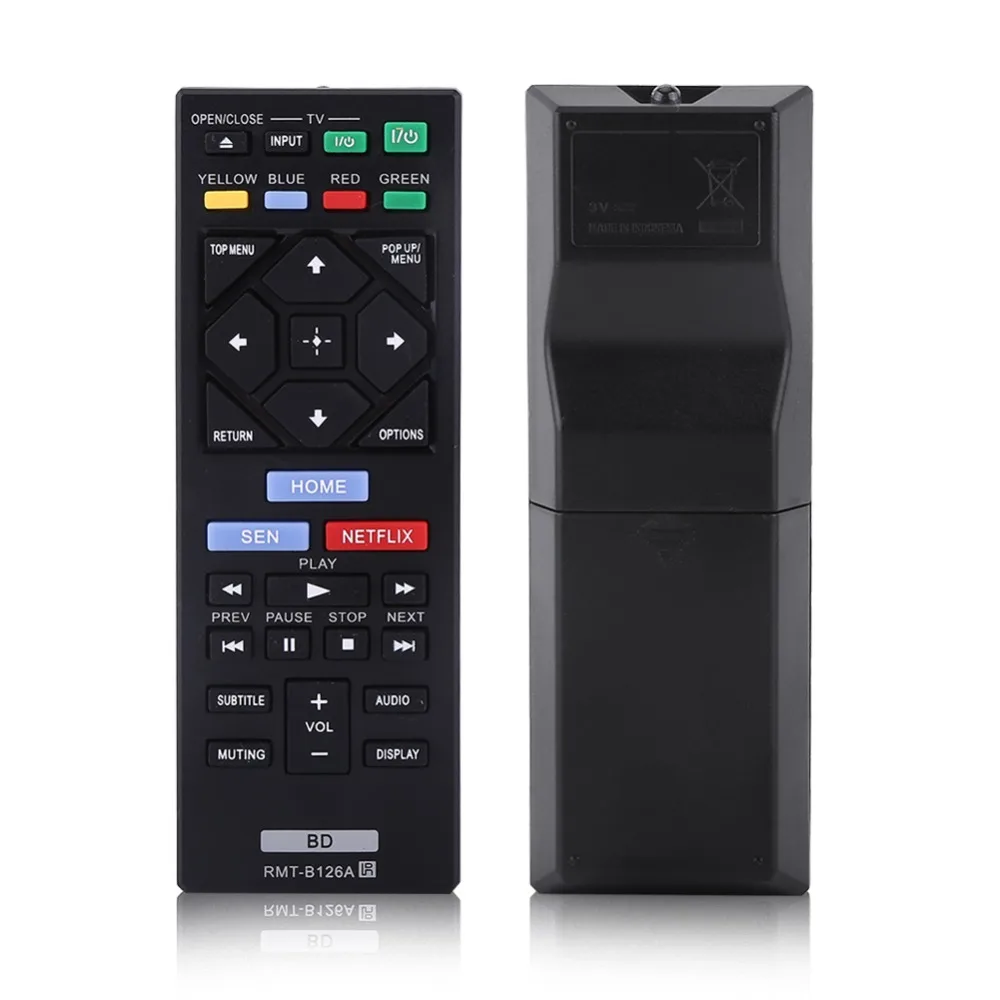 SOONHUA RMT-B126A Stylish Black PC Remote Control Protable Replacement Controller For Sony Blu Ray BDP-BX120 BDP-BX320 BDP-BX520 |