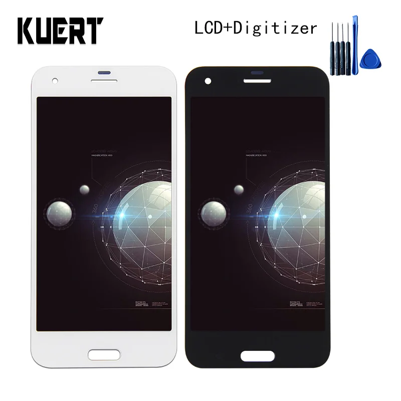 KUERT 5.0&quot High Quality Touch Screen Digitizer LCD Display Assembly For HTC A9S Free shipping |