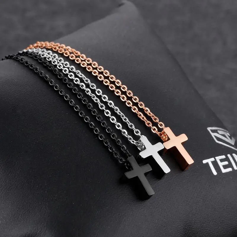2017 ожерелье с крестом Иисуса из нержавеющей стали ювелирные изделия для мужчин и