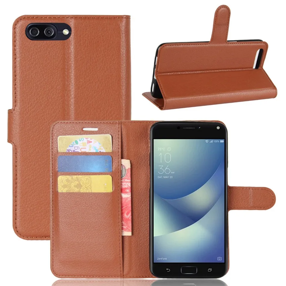 10 шт./лот зернистый кошелек из искусственной кожи + ТПУ чехол с отделением для