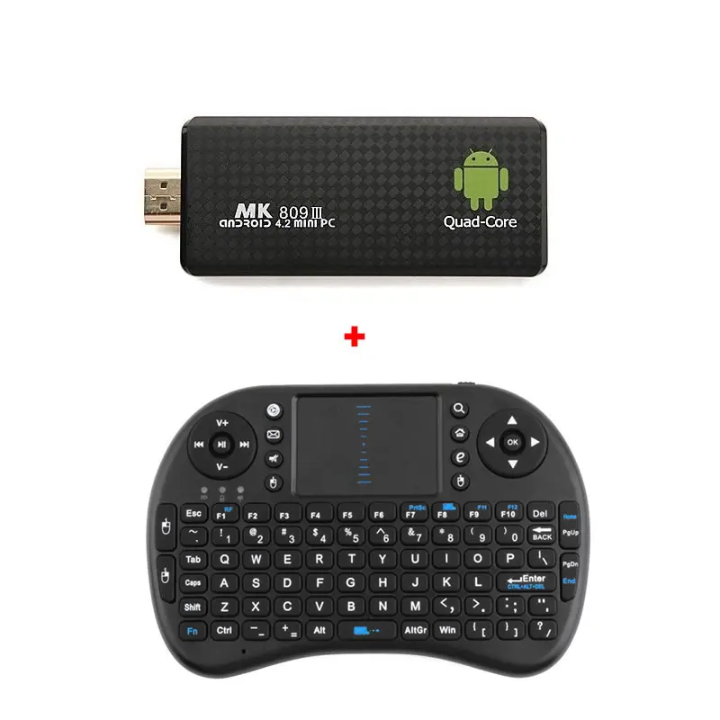 MK809III 2G/8GB четырехъядерный мини ПК на android Smart TV Box Stick + беспроводная мышь с