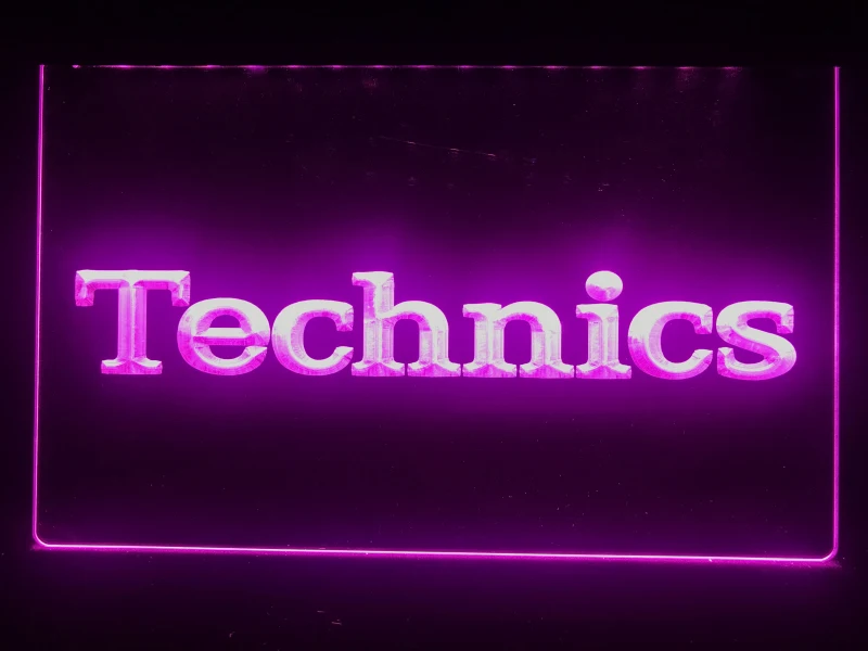 K149 Technics поворотные столы DJ музыка светодиодный неоновый светильник знак