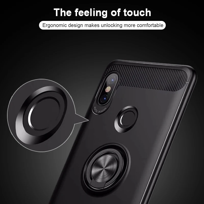 360 Full Protective Case For Redmi Note 5 Cover Bumper On The Xiaomi Soft TPU Silicone Shell With Ring |