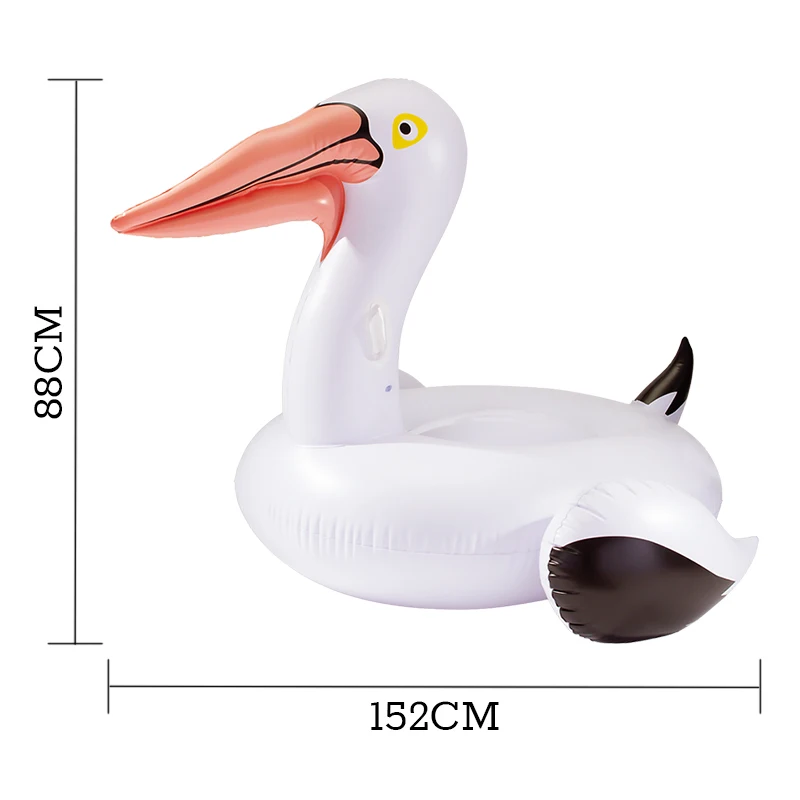 Гигантский надувной плавающий бассейн Pelican 152 см новейший Белый лебедь