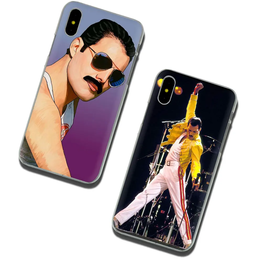 Жесткий чехол Freddie Mercury Queen band для iPhone SE 2020 11 Pro 5 5S 6 6S Plus 7 8 X XS XR Max | Мобильные