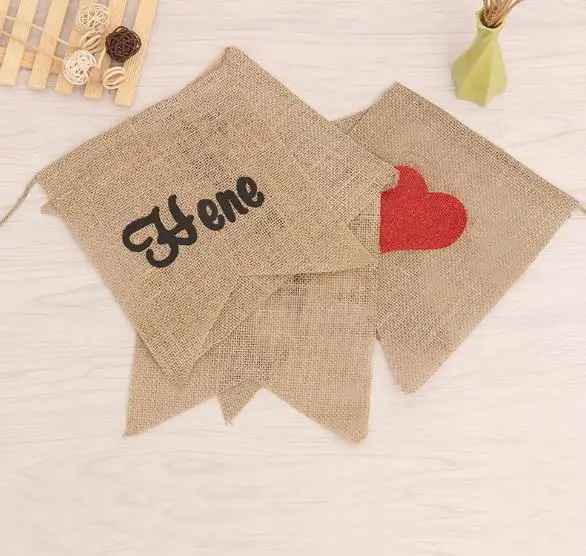 1 комплект в декорированном мешковиной горшке Свадебные гирлянды из флагов "здесь приходят невесты" Свадебный венок реквизит для свадебной фотографии овсянка винтажная деревенская свадьба украшение