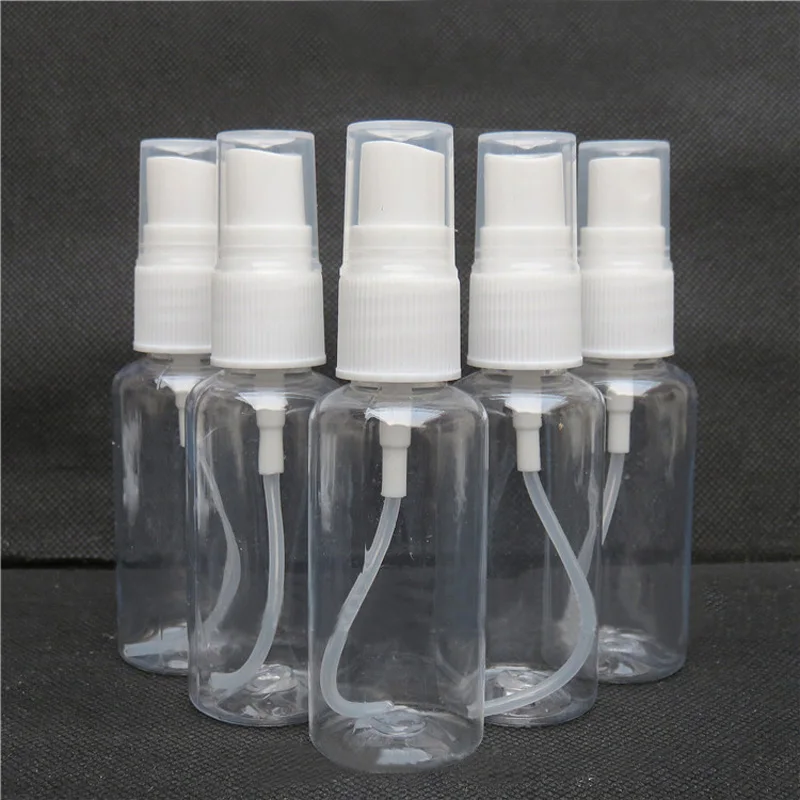 10PCs 30ml Clear Empty Plastic Sprayer Container Refillable Cosmetic Atomizer Essential Oil Perfume Travel Bottle | Красота и