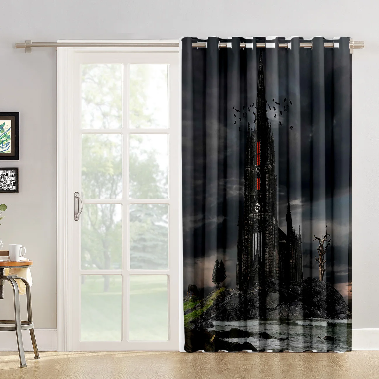 Европейский архитектурный Дом ужасов обработка окна занавеска s Valance оконная