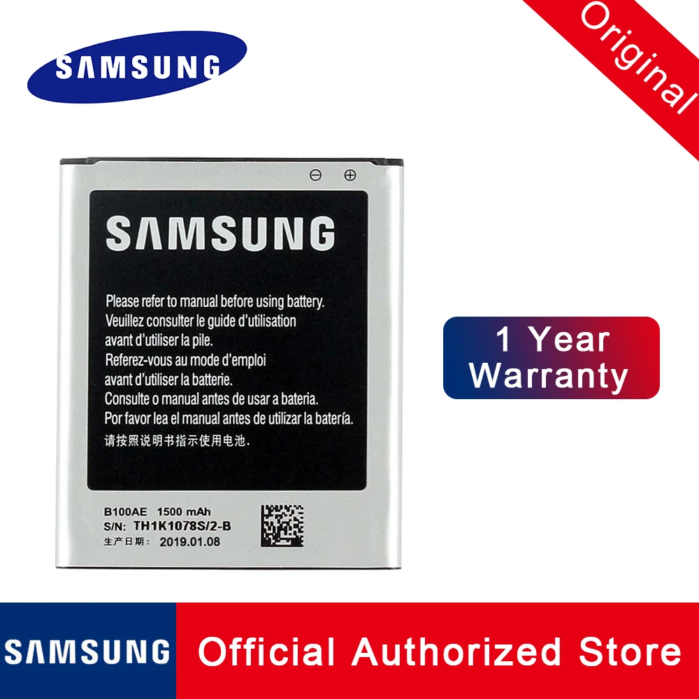 Запасной аккумулятор B100AE для Samsung 100% оригинал Galaxy Ace 3 3G телефона с функцией Akku