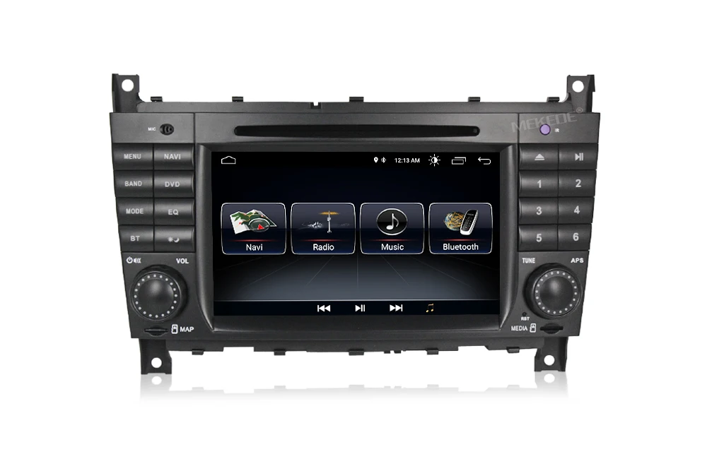 " HD 1024x600 четырехъядерный Автомобильный DVD Android 9 для Mercedes/Benz C Class W203 c200 C230 C240 C320 C350 CLK W209 gps РАДИО WiFi